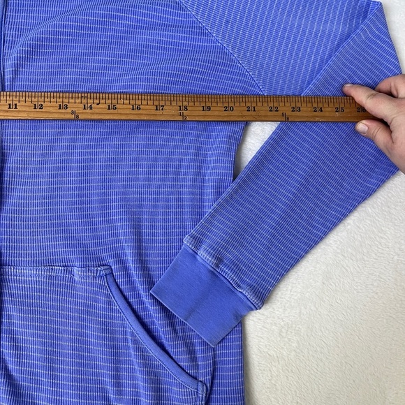 Fresh Produce Sz XXL Blue/Silver Ribbed Cotton Full Zip Hoodie Starfish Coastal - Picture 7 of 11